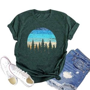 Women’s camping 🏕 outdoor mountains tee